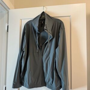 Kirkland Signature Lightweight Windbreaker Jacket - Gray/Blue